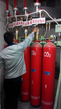 Check gas fire extinguishing system